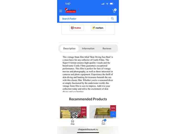 SCUBA MOVIE (1960's Vintage) - 'Skin Diving', On Super 8 Film