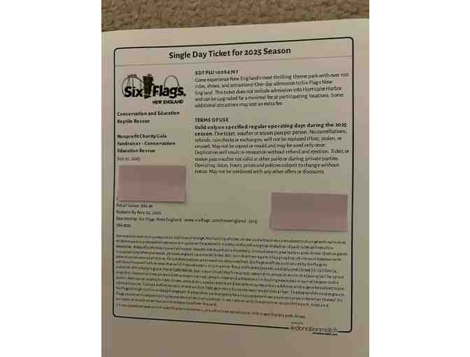 SIX FLAGS: Free Amusement Park, 1-Day Admission Ticket ($85)