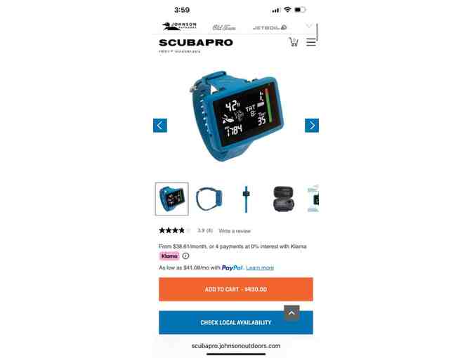 2 DIVE Computer: LUNA 2.0 (New, by Scuba Pro)