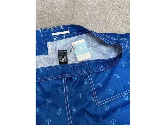 Bathing Suit: DIVER BLUE (New, Size Large, Diving/Anchors)