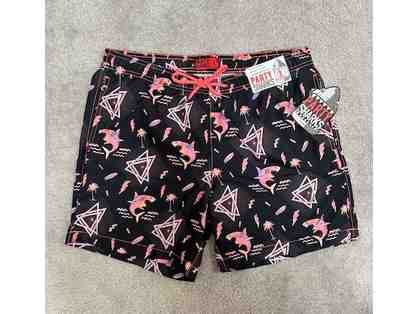 Bathing Suit: SHARK NEON (New, Size Large, Party Sharks)