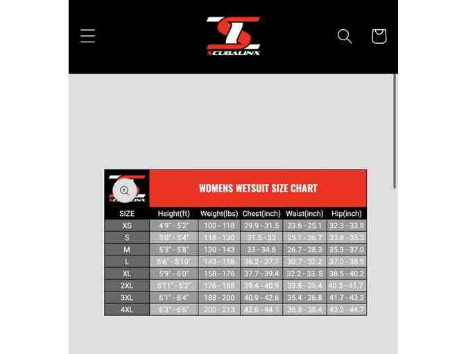 1 WETSUIT: Women's, 5mm (Winner selects Size) - FREE Shipping
