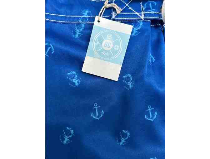Bathing Suit: DIVER BLUE (New, Size Large, Diving/Anchors)