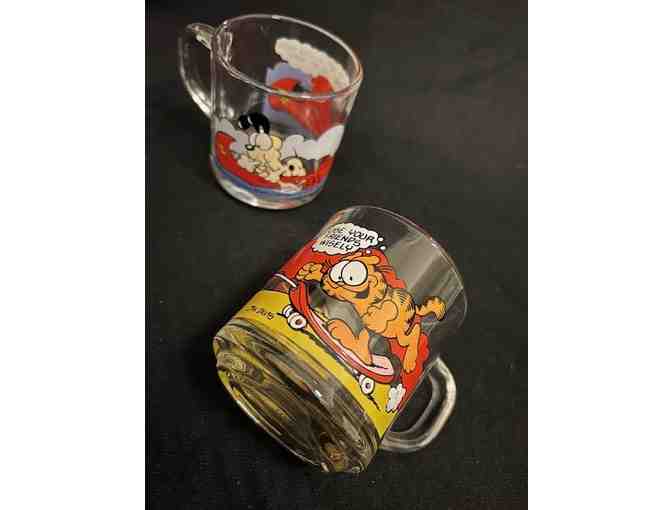 Garfield / McDonald's (1978) - 2 Mugs (New, Employee Promo)