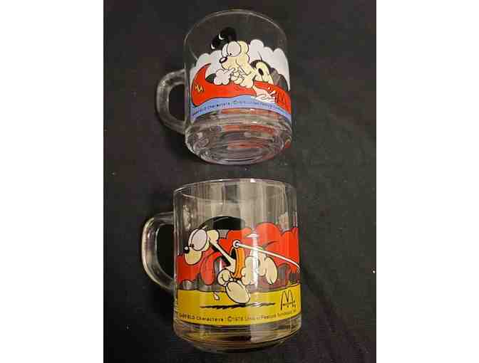 Garfield / McDonald's (1978) - 2 Mugs (New, Employee Promo)