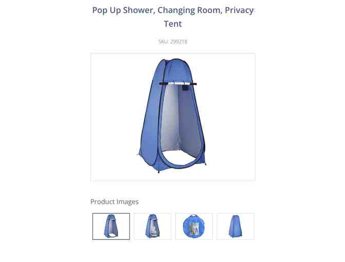 PRIVACY TENT: Portable Pop-Up (for Diving or Travel)