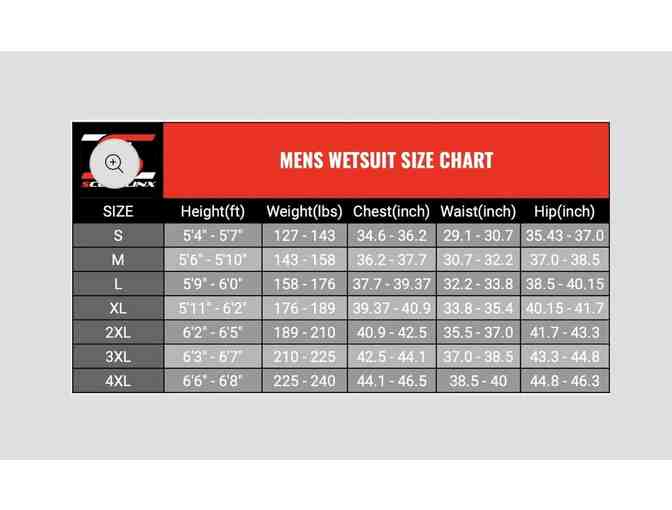 1 WETSUIT: Mens, 5mm (Winner picks Size) - FREE Shipping!