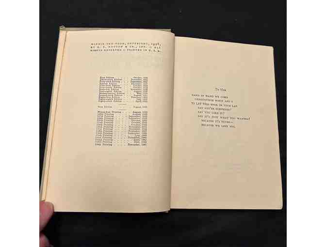 BOOK: 1943, VINTAGE 'Winnie the Pooh' (Date Inscribed)