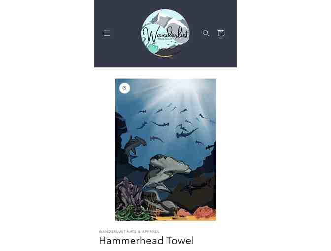 TOWEL (SHARK) - Hammerhead (Microfiber, Quick-Dry)