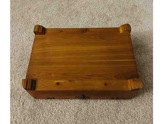 VINTAGE: 1950 Cedar-Wood, 'Pilliod Swanton' (Jewelry, Keepsake, Treasure Box)