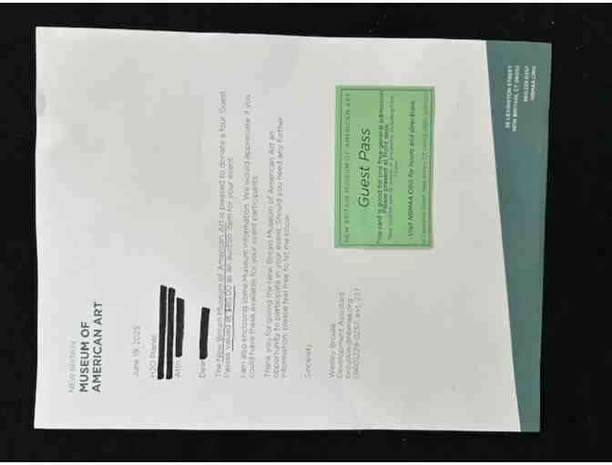 1 TICKETS: Free - ART MUSEUM (4 Admission, New Britain Art)