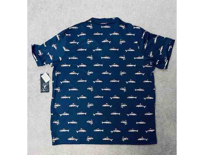 FISH Sun Shirt (UPF-50): X-Large Adult (Sporty Fish Polo) - Photo 3