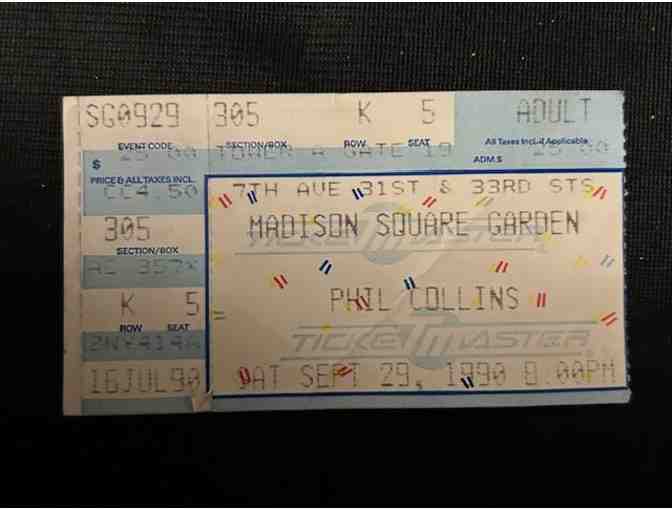 CONCERT: PHIL COLLINS (1990, Ticket Stub) - Madison Square Garden