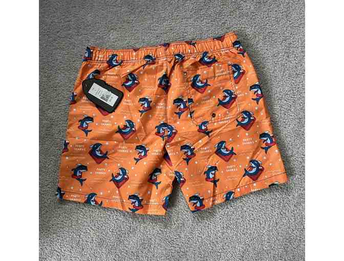 Swim Suit: SHARK ORANGE (Small, Party Sharks, New) - Photo 3