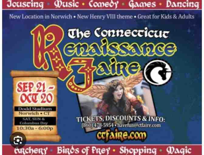 TICKETS "Renaissance Faire" (2 Passes, Any date, CT - Photo 3