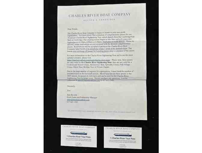 ADMISSION: Boston "River Boat Sightseeing" (Charles Boat Tour, 2 Tickets) - Photo 4