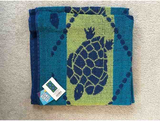 BEACH Towel (TURTLES) - Reversible, Super-Sized (72' x 36')
