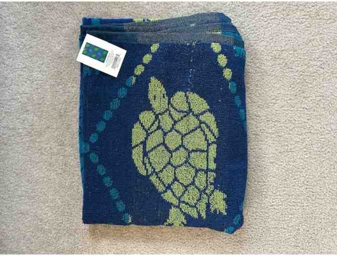 TURTLE Towel (Reversible, Oversized, Beach/Bath, 72' x 36')