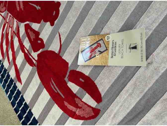 TOWEL Lobster (Luxury Oversized, 6ft x 3ft - Beach/Bath)
