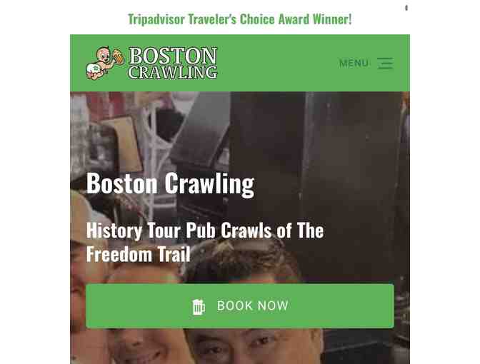 2 TICKETS: "PUB Crawl" BOSTON (2 Passes, Any date) (Free shipping) - Photo 1
