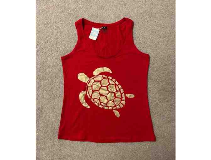 3 TURTLE SHIRT Red Tanktop (Medium, New with Tags) - Photo 1