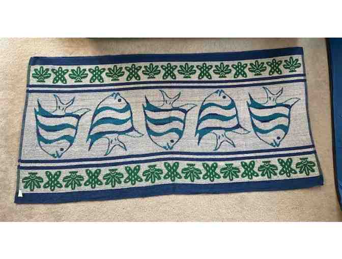 BEACH Towel (FISH, Aqua) - REVERSIBLE, Oversized 72" x 36" - Photo 4