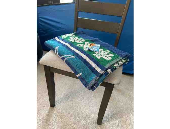 BEACH Towel (FISH, Aqua) - REVERSIBLE, Oversized 72" x 36" - Photo 5