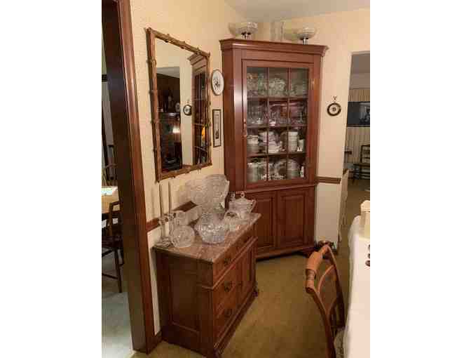 VINTAGE 1960's China Closet (Corner) - Mid-Century Modern, Original Receipts - Photo 1