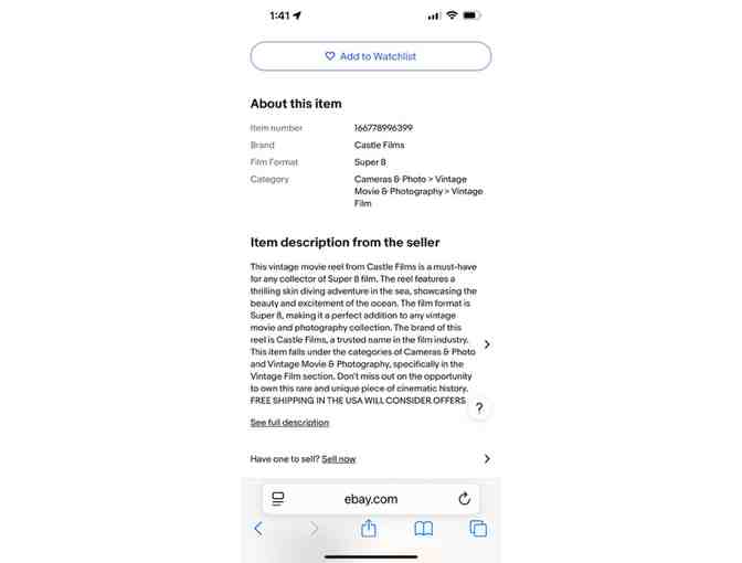 VINTAGE 1960's Movie "Skin Diving") - Original Super 8 Film - Photo 6