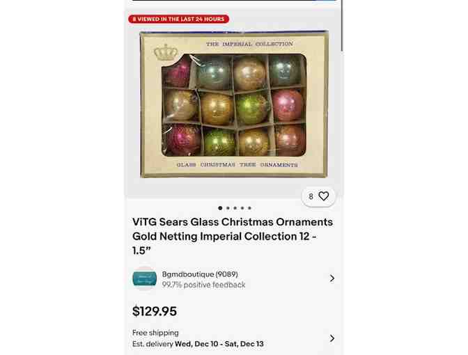 1960's: CHRISTMAS VINTAGE (Handblown Glass Ornaments) - Photo 6