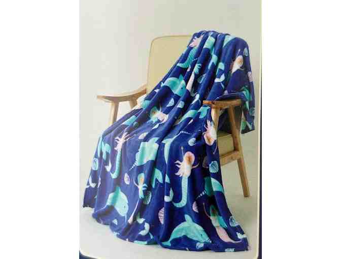 BLANKET (Mermaids, Whales) - Warm and Cozy Fleece - Photo 1