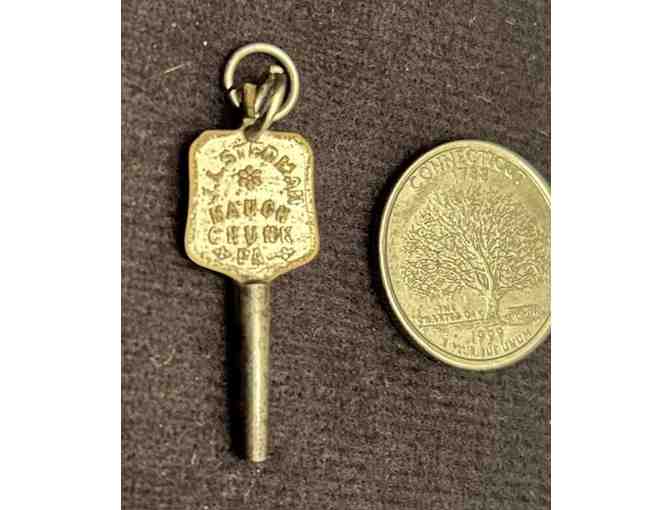 WATCH KEY (1880's) RARE Advertising KEY (Historic Mauch Chunk) - Unique Item - Photo 3
