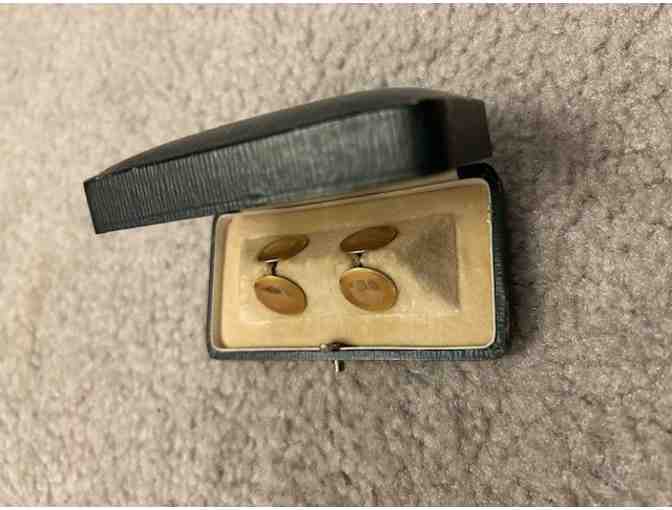 1920's: Cufflinks (Art Deco, Gold) - Worn to a Wedding in 1920 - Photo 2
