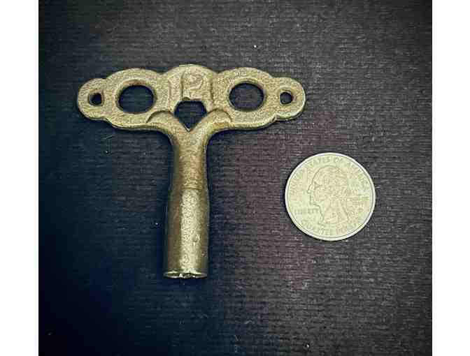 Vintage (from 1910) OLD KEY: Antique CAST IRON (Clock / Radiator) - Photo 1