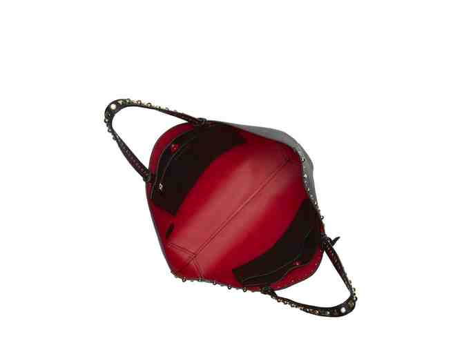 Vince Camuto Tysa Embellished Designer Tote (Black)