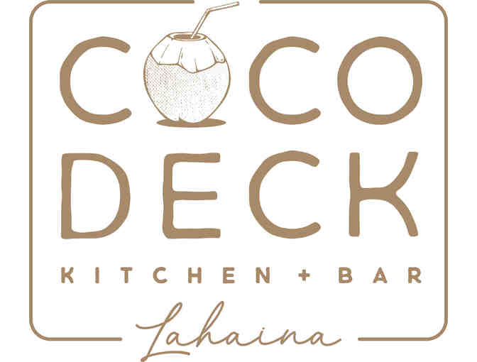 Dinner for Four at Coco Deck Lahaina (MAUI)