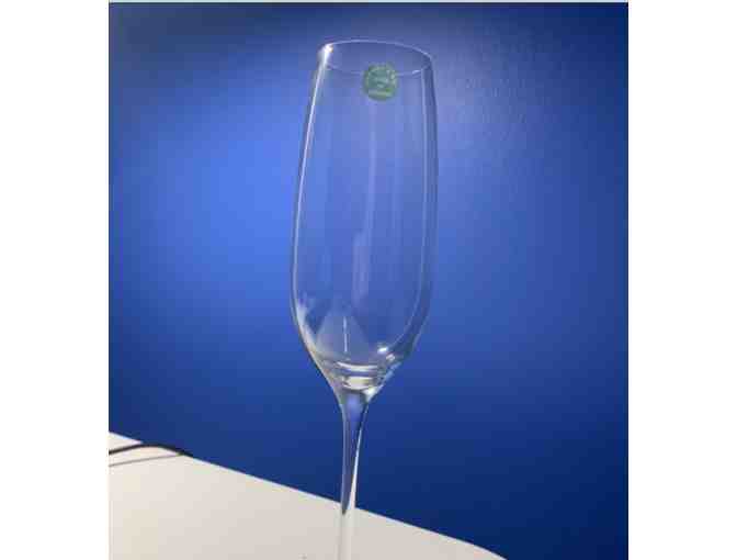 Tiffany Crystal Champagne Flutes- 8 total!