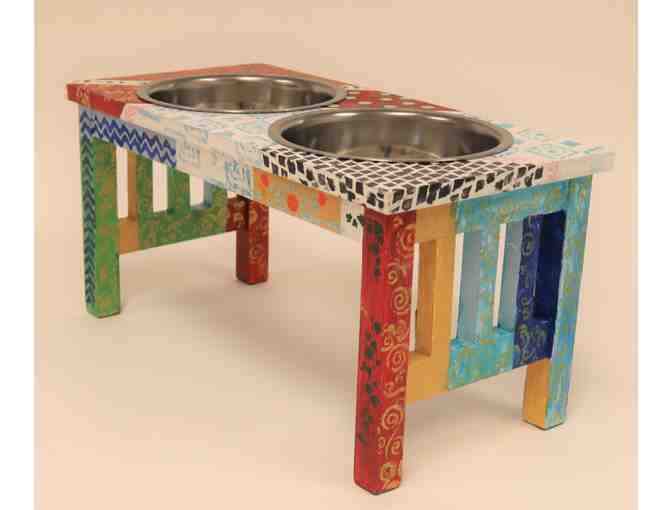 Elevated Dog Food & Water Bowl