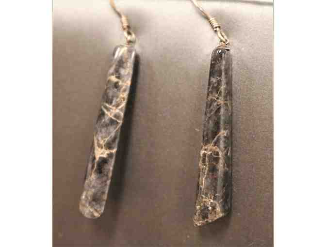 Gold in Quartz Earrings
