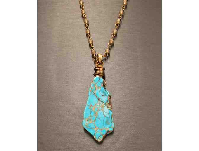 Turquoise Howlite Necklace
