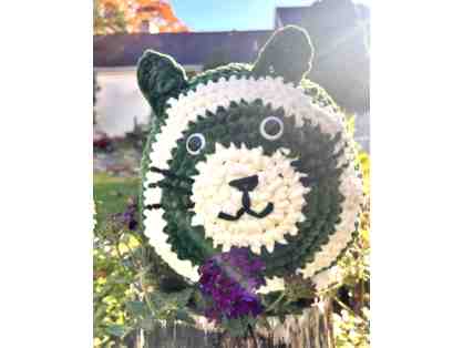 Handmade Crocheted Stuffed Loaf Cat: 