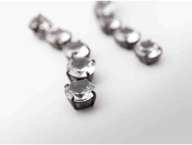 Dark Crystal Drop Earrings from Sara Golden Jewelry