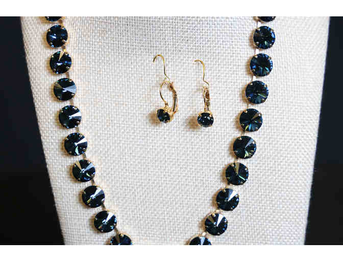 Dazzling Montana Blue Swarovski Crystal Jewelry Set