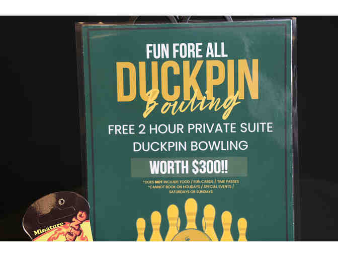 Duckpin Bowling at Fun Fore All Family Fun Park!