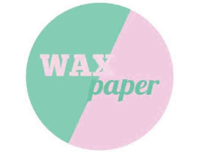 $15 Wax Paper giftcard and custom tote bag