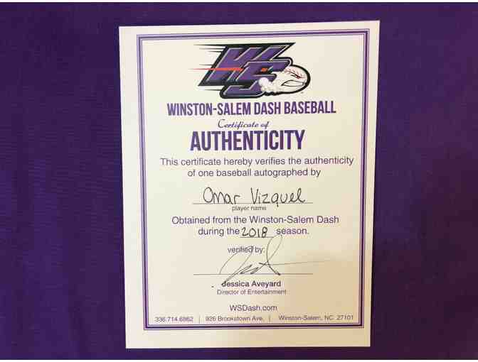 Omar Vizquel Autographed Ball