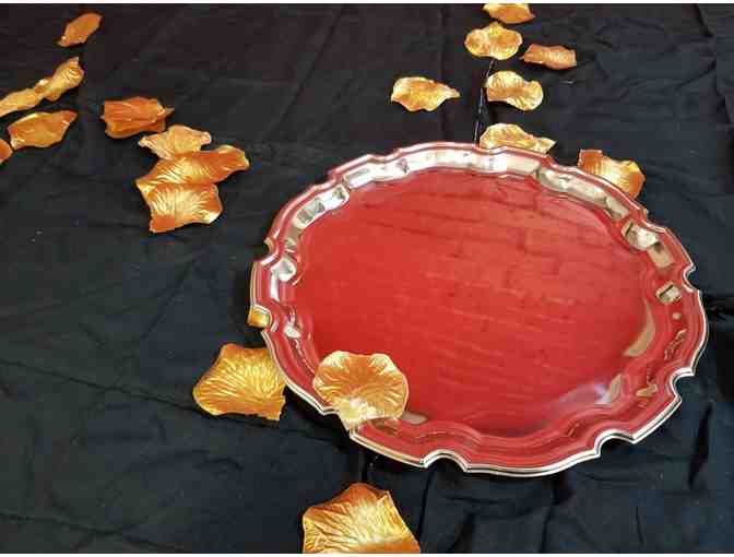 #1 Chippendale Platter, 6 Luigi Bormioli Royale Burgunder Glasses, Bourgogne Pinot Noir