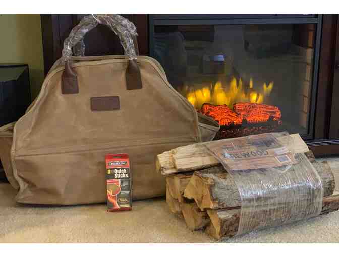 Waxed Canvas Log Carrier