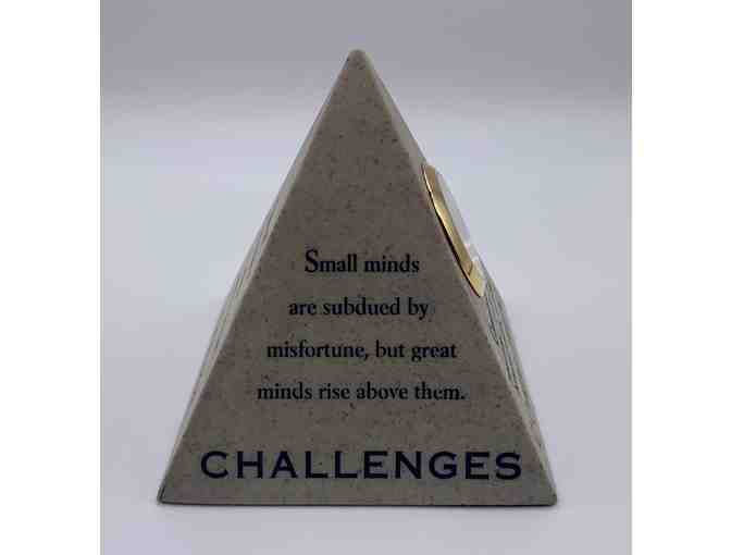 Pyramid of Change Clock/Paperweight