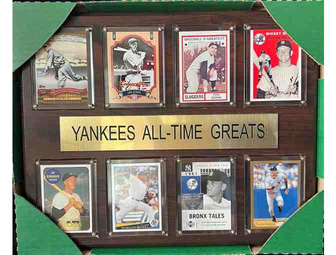 SF Giants and NY Yankees Card Plaques